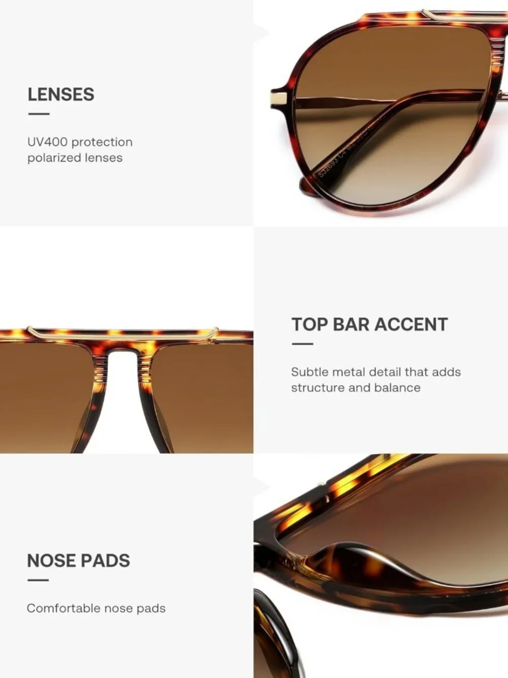 Retro Oversized 70s Aviator Sunglasses for Women & Men - Stylish UV Protection
